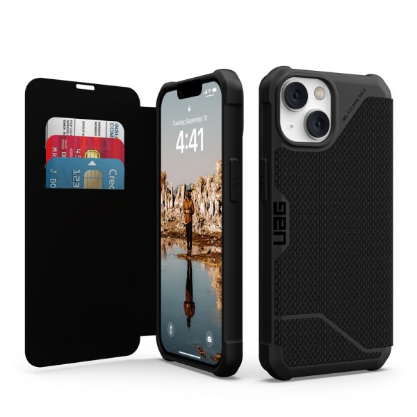 Urban Armor Gear (UAG) iPhone 13/iPhone 14 Cover Metropolis Kevlar Black