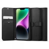 Spigen iPhone 13/iPhone 14 Cover Wallet S Sort