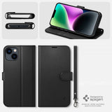 Spigen iPhone 13/iPhone 14 Cover Wallet S Sort