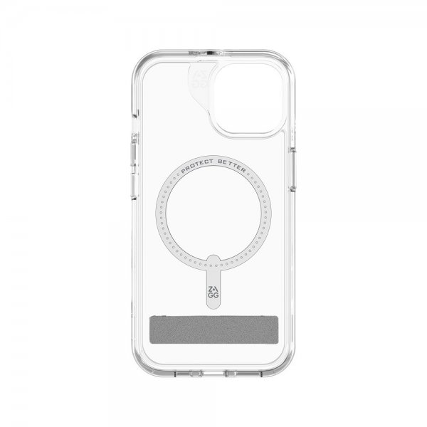 ZAGG iPhone 13/iPhone 14/iPhone 15 Cover Crystal Palace Snap Kickstand Clear