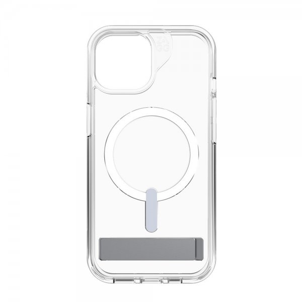 ZAGG iPhone 13/iPhone 14/iPhone 15 Cover Crystal Palace Snap Kickstand Clear