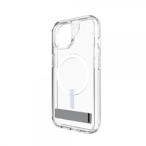 ZAGG iPhone 13/iPhone 14/iPhone 15 Cover Crystal Palace Snap Kickstand Clear