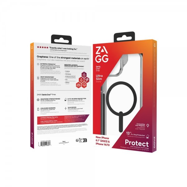 ZAGG iPhone 13/iPhone 14/iPhone 15 Cover Santa Cruz Snap Sort