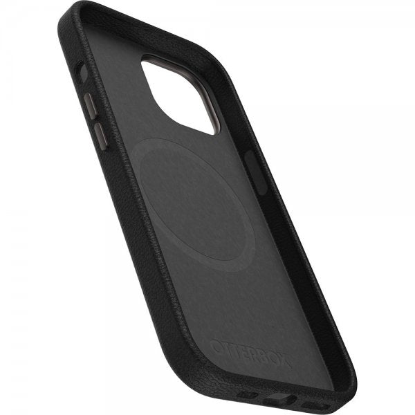 Otterbox iPhone 13/14/15 Cover Symmetry Cactus Leather MagSafe Noir Ash
