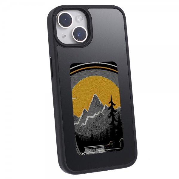 iPhone 13/iPhone 14 Cover med Indbygget Display E Ink Case Sort