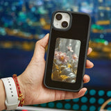 iPhone 13/iPhone 14 Cover med Indbygget Display E Ink Case Sort