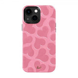 LAUT iPhone 13/iPhone 14 Cover Motif MagSafe Pink Hearts