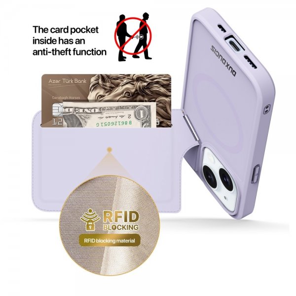 Dux Ducis iPhone 13/iPhone 14 Cover Rafi II Series MagSafe Lilla