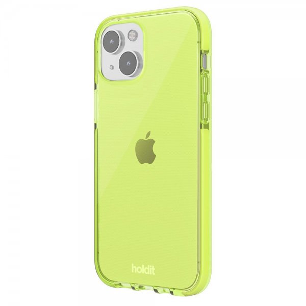 holdit iPhone 13/iPhone 14 Cover Seethru Acid Green