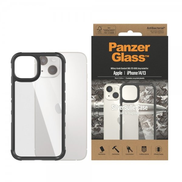 PanzerGlass iPhone 13/iPhone 14 Cover SilverBullet Case Sort
