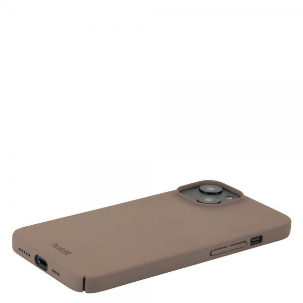 holdit iPhone 13/iPhone 14 Cover Slim Case Mocha Brown