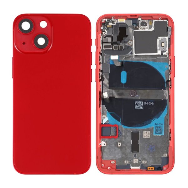 iPhone 13 Mini Bagside Komplet Med Smådele - Rød