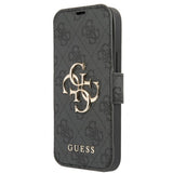 Guess iPhone 13 Mini Cover Metal Logo Grå
