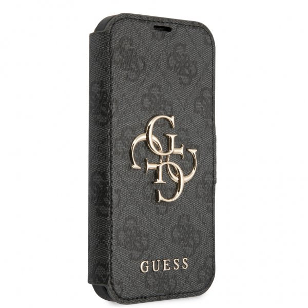 Guess iPhone 13 Mini Cover Metal Logo Grå