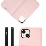 Rvelon iPhone 13 Mini Cover Ægte Læder Pink