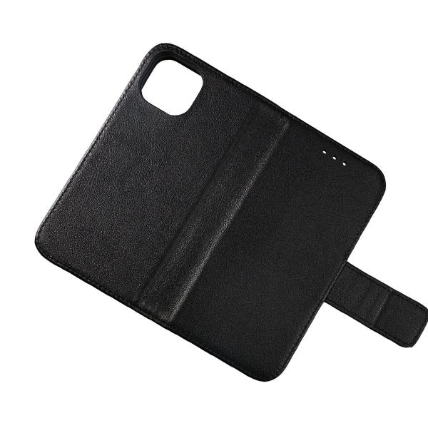 Rvelon iPhone 13 Mini Etui Ægte Læder Sort