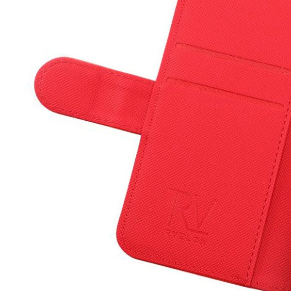 Rvelon iPhone 13 Mini Cover Magnetisk Aftageligt Etui Rød
