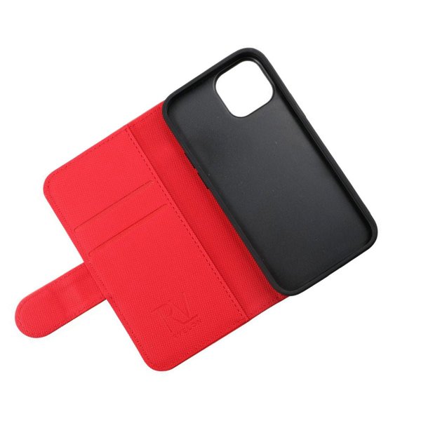 Rvelon iPhone 13 Mini Cover Magnetisk Aftageligt Etui Rød
