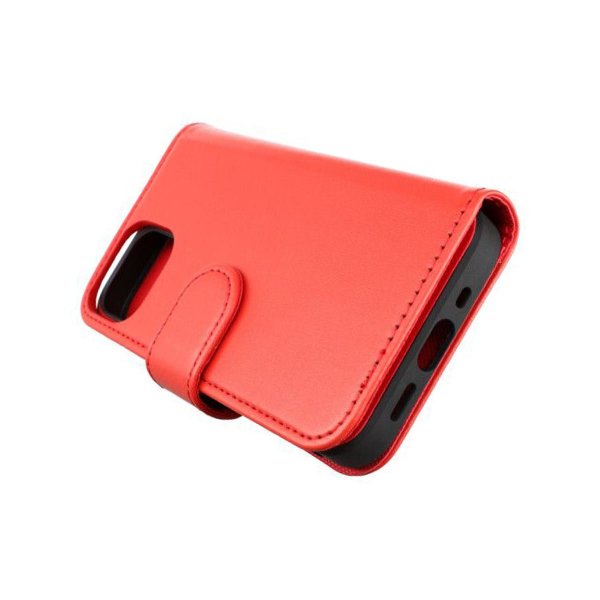 Rvelon iPhone 13 Mini Cover Magnetisk Aftageligt Etui Rød