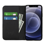 Rvelon iPhone 13 Mini Cover Magnetisk Aftageligt Etui Sort