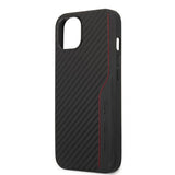 AMG iPhone 13 Mini Cover Carbon Effect Stitching Sort