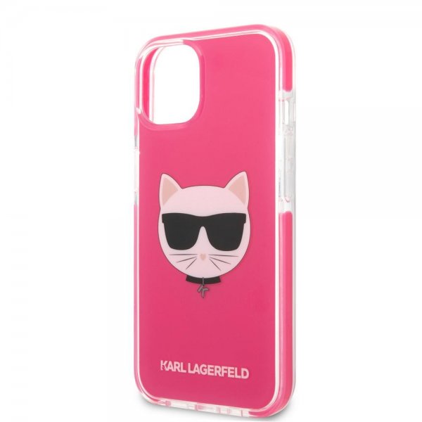 Karl Lagerfeld iPhone 13 Mini Cover Choupette Fuchsia