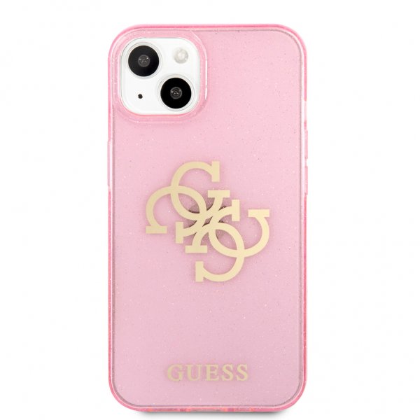 Guess iPhone 13 Mini Cover Fuld Glitter Rosa