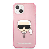 Karl Lagerfeld iPhone 13 Mini Cover Full Glitter Rosa