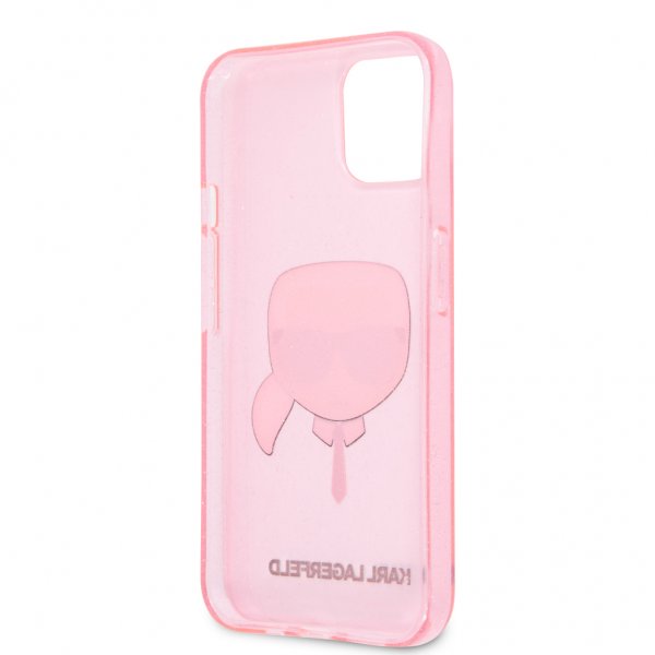 Karl Lagerfeld iPhone 13 Mini Cover Full Glitter Rosa