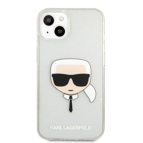 Karl Lagerfeld iPhone 13 Mini Cover Fuld Glitter Sølv