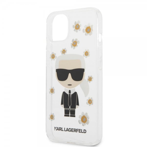 Karl Lagerfeld iPhone 13 Mini Cover Iconic Flower Transparent