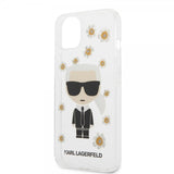 Karl Lagerfeld iPhone 13 Mini Cover Iconic Flower Transparent