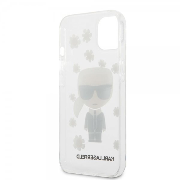 Karl Lagerfeld iPhone 13 Mini Cover Iconic Flower Transparent