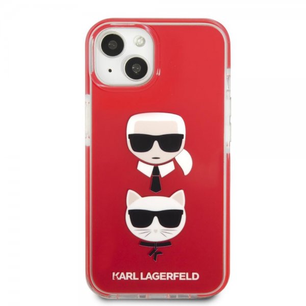 Karl Lagerfeld iPhone 13 Mini Cover Karl & Choupette Rød
