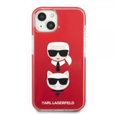 Karl Lagerfeld iPhone 13 Mini Cover Karl & Choupette Rød