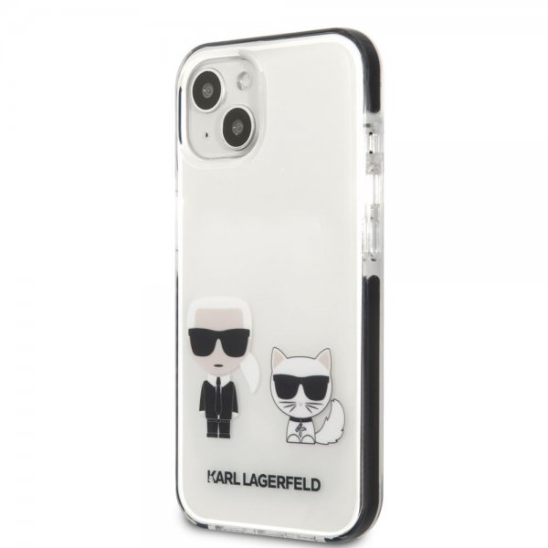 Karl Lagerfeld iPhone 13 Mini Cover Karl & Choupette Hvid