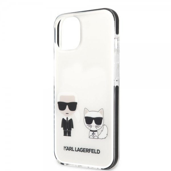 Karl Lagerfeld iPhone 13 Mini Cover Karl & Choupette Hvid