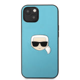 Karl Lagerfeld iPhone 13 Mini Cover Metal Logo Blå