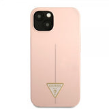 Guess iPhone 13 Mini Cover Metal Triangle Rosa