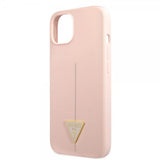 Guess iPhone 13 Mini Cover Metal Triangle Rosa