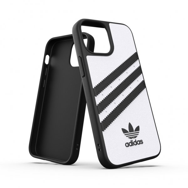 Adidas iPhone 13 Mini Cover Støbt Etui PU Hvid