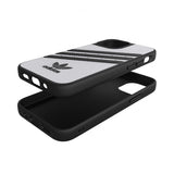 Adidas iPhone 13 Mini Cover Støbt Etui PU Hvid