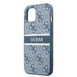 Guess iPhone 13 Mini Cover Printed Stripe Blå