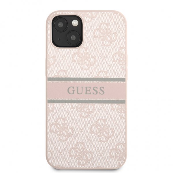 Guess iPhone 13 Mini Cover Printed Stripe Rosa