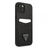 Guess iPhone 13 Mini Cover Saffiano Double Cardslot Sort