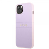Guess iPhone 13 Mini Cover Saffiano Metal Logo Lilla