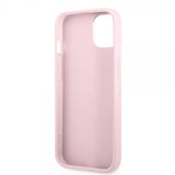 Guess iPhone 13 Mini Cover Saffiano Metal Logo Lilla