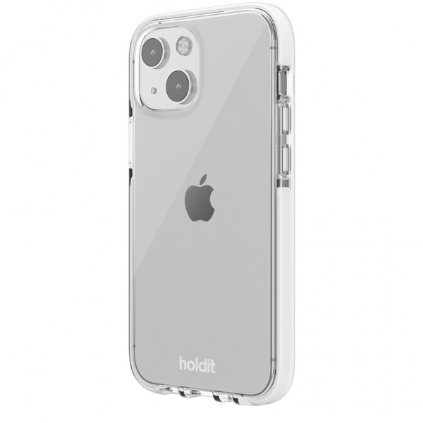 holdit iPhone 13 Mini Cover Seethru Hvid