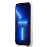 Guess iPhone 13 Mini Cover Silikone Metal Logo 4G Lyserød