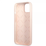 Guess iPhone 13 Mini Cover Silikone Metal Logo 4G Lyserød